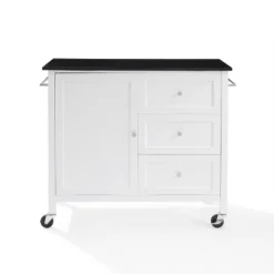 Soren Granite Top Kitchen Island/Cart Black/White - Crosley -Cheap Crosley Store GUEST 73524728 71ff 4b95 8b2a 77a67a7ee53d