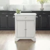 Lafayette Stone Top Portable Kitchen Island/Cart White - Crosley