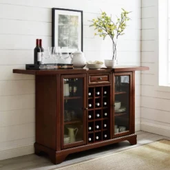 Lafayette Sliding Top Bar Cabinet Mahogany - Crosley -Cheap Crosley Store GUEST 74522845 90fc 49ab 9653 d0320fd9f222