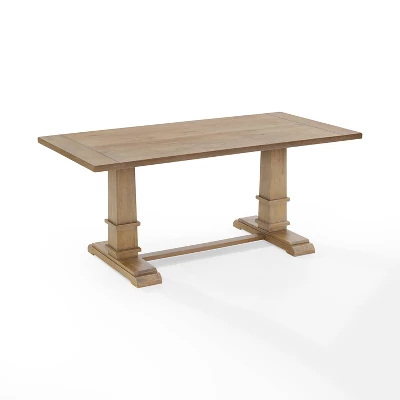 Joanna Rectangle Dining Table Rustic Brown - Crosley 1 Joanna Rectangle Dining Table Rustic Brown - Crosley
