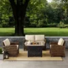 4pc Bradenton Outdoor Steel Fire Pit Set - Crosley