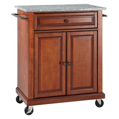 Solid Granite Top Portable Kitchen Cart/Island - Crosley 7 Solid Granite Top Portable Kitchen Cart/Island - Crosley - Image 7
