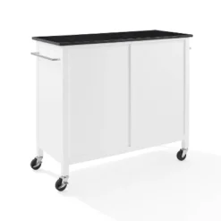 Soren Granite Top Kitchen Island/Cart Black/White - Crosley -Cheap Crosley Store GUEST 7681c707 ec3b 4046 a8ef e8c13ac5c49d