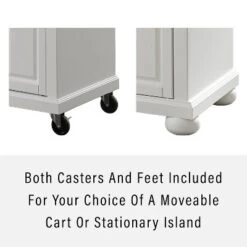 Alexandria Granite Top Portable Kitchen Island/Cart White/Gray - Crosley -Cheap Crosley Store GUEST 77714259 2f56 453a a5d7 f80fea0e43d6