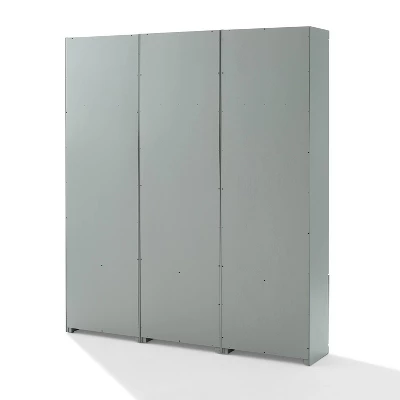 3pc Harper Entryway Set With 3 Pantry Closets Gray - Crosley 8 3pc Harper Entryway Set With 3 Pantry Closets Gray - Crosley - Image 8