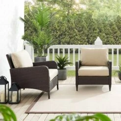 Kiawah 2pk Wicker Patio Chair - Sand - Crosley 13 Kiawah 2pk Wicker Patio Chair - Sand - Crosley -Cheap Crosley Store GUEST 77c2c6ee 96b5 404f 845b 6442c57f6fd7