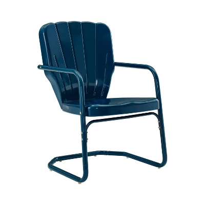 Ridgeland 2pk Outdoor Chairs - Navy - Crosley 3 Ridgeland 2pk Outdoor Chairs - Navy - Crosley - Image 3