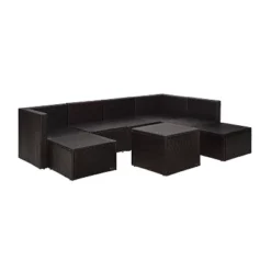 Palm Harbor 8pc All-Weather Wicker Patio Seating Set - Gray - Crosley -Cheap Crosley Store GUEST 78cee260 898f 4c65 8d82 d4e4cdc7bfea