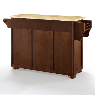 Eleanor Kitchen Island With Wood Top Natural - Crosley 2 Eleanor Kitchen Island With Wood Top Natural - Crosley - Image 2
