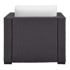 Biscayne Armchair With White Cushions - Brown/White - Crosley 7 Biscayne Armchair With White Cushions - Brown/White - Crosley -Cheap Crosley Store GUEST 7a26c6ef 2a8e 4bb7 9025 6f13ba8d79bc