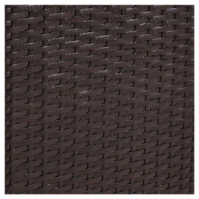 Crosley Palm Harbor Outdoor Wicker Rectangular Side Table 4 Crosley Palm Harbor Outdoor Wicker Rectangular Side Table - Image 4