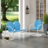 Griffith 2pc Outdoor Seating Set - Blue - Crosley