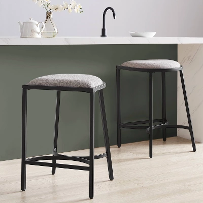 Set Of 2 Ellery Counter Height Barstools - Crosley 1 Set Of 2 Ellery Counter Height Barstools - Crosley