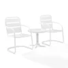 Brighton 3pc Metal Conversation Seating Set - White - Crosley