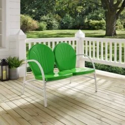 Griffith Outdoor Loveseat - Kelly Green - Crosley -Cheap Crosley Store GUEST 7d8a8749 8f3e 4c25 bf43 cb2876e4be88