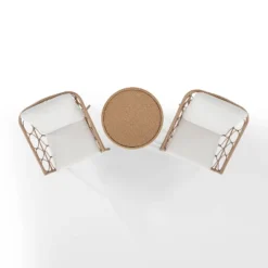 Juniper 3pc Indoor/Outdoor Wicker Bistro Set - Cream/Natural - Crosley -Cheap Crosley Store GUEST 7dd6253f 5678 471c 9657 847b9479bc50