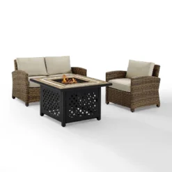 Crosley 3pc Bradenton Steel Outdoor Patio Fire Pit Furniture Set Tan/Brown 14 Crosley 3pc Bradenton Steel Outdoor Patio Fire Pit Furniture Set Tan/Brown -Cheap Crosley Store GUEST 7e103efb 5d47 4307 aee7 033719074ab0