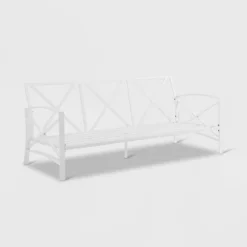 Kaplan Outdoor Metal Sofa White With Gray Cushions - Crosley 14 Kaplan Outdoor Metal Sofa White With Gray Cushions - Crosley -Cheap Crosley Store GUEST 7ebc43af 5c7f 4458 9081 594c4a09c498 1