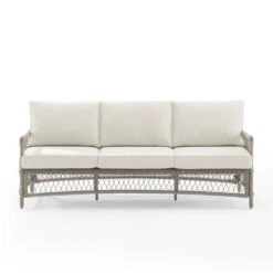 Thatcher Outdoor Steel Sofa Creme/Driftwood - Crosley -Cheap Crosley Store GUEST 7ec0de31 0d47 4d2a 8f54 4eed4ea335af