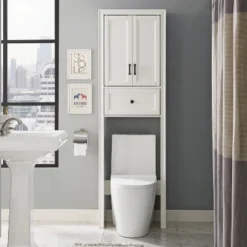 Tara Space Saver Cabinet Over The Toilet Etagere White - Crosley -Cheap Crosley Store GUEST 80da0e91 ff93 43b2 8189 3dd27903746c