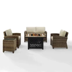 Crosley 5pc Bradenton Steel Outdoor Patio Fire Pit Furniture Set -Cheap Crosley Store GUEST 814dd3c3 7a11 4ef8 abbc 09d4f7b9f068