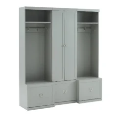 3pc Harper Entryway Set With Pantry Closet And 2 Hall Trees Gray - Crosley 16 3pc Harper Entryway Set With Pantry Closet And 2 Hall Trees Gray - Crosley -Cheap Crosley Store GUEST 82b36dfb 0b60 4b43 9733 d7e5e60e1773