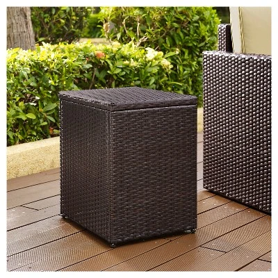 Crosley Palm Harbor Outdoor Wicker Rectangular Side Table 2 Crosley Palm Harbor Outdoor Wicker Rectangular Side Table - Image 2