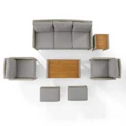 Capella 7pc Outdoor Wicker Sofa Set - Gray - Crosley -Cheap Crosley Store GUEST 83a19a7b 90a0 4b03 a217 8cbb265fae57