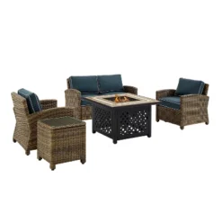 Crosley 5pc Bradenton Steel Outdoor Patio Fire Pit Furniture Set -Cheap Crosley Store GUEST 83cfc4a3 0620 40cd a902 581d6b40223f