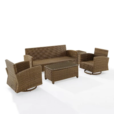 Crosley 5pc Bradenton Steel Outdoor Patio Conversation Furniture Set 7 Crosley 5pc Bradenton Steel Outdoor Patio Conversation Furniture Set - Image 7