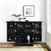 Cambridge Expandable Bar Cabinet Black - Crosley