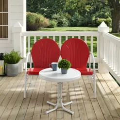 Griffith 3pc Outdoor Conversation Set - Red - Crosley 10 Griffith 3pc Outdoor Conversation Set - Red - Crosley -Cheap Crosley Store GUEST 861af2ba d3c3 467e ad4b 36a68624a4a1