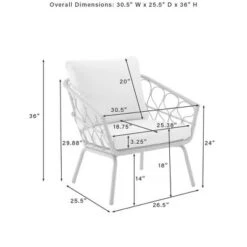 Juniper 4pc Outdoor Wicker Conversation Set - Cream/Natural -Crosley -Cheap Crosley Store GUEST 8821dbda b4d6 44a8 9197 57c0caccc46c