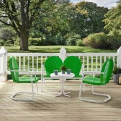 Griffith 4pc Outdoor Conversation Set - Kelly Green - Crosley -Cheap Crosley Store GUEST 8b0601ea a217 40c7 ae7c 35f22c47b22d