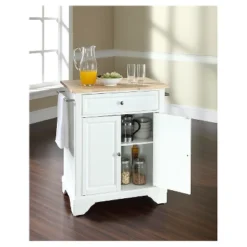 LaFayette Natural Wood Top Portable Kitchen Island - White - Crosley 7 LaFayette Natural Wood Top Portable Kitchen Island - White - Crosley -Cheap Crosley Store GUEST 8bc5742c 4db0 4106 bc79 2c72da428928