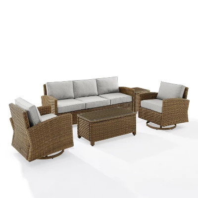Crosley 5pc Bradenton Steel Outdoor Patio Conversation Furniture Set 12 Crosley 5pc Bradenton Steel Outdoor Patio Conversation Furniture Set - Image 12