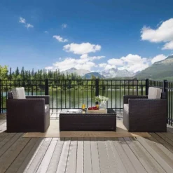 Palm Harbor 3pc All-Weather Wicker Patio Seating Set - Gray Cushions - Crosley -Cheap Crosley Store GUEST 8cf0ae59 078c 46c7 b017 996b98677cbd