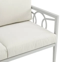 Ashford 2pc Outdoor Metal Conversation Set - Cream - Crosley -Cheap Crosley Store GUEST 8e5c1521 2590 4f8c a59a 0261c2579166 1