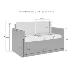 Palm Harbor Outdoor Wicker Loveseat - Sand/Brown - Crosley 7 Palm Harbor Outdoor Wicker Loveseat - Sand/Brown - Crosley -Cheap Crosley Store GUEST 8fa92e8c afdc 4bfb 8854 ac8b9929f64a