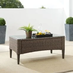 Rockport Outdoor Wicker Coffee Table - Crosley -Cheap Crosley Store GUEST 8fad95a6 285c 49eb b52b 69d77be3b14c