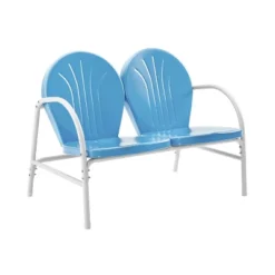 Griffith Outdoor Loveseat - Sky Blue - Crosley -Cheap Crosley Store GUEST 93b0a3dd 516b 4c34 940c 9352af95e331