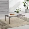 Cali Bay Outdoor Metal Coffee Table - Light Brown - Crosley