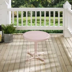 Crosley Griffith Outdoor Side Table Pastel Pink Gloss -Cheap Crosley Store GUEST 96908f58 8b7a 41d1 b6d3 e53a26bd33de