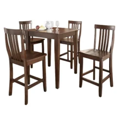 5pc Pub Dining Set With School House Stools - Crosley -Cheap Crosley Store GUEST 98828ca2 2529 41b7 96ec 465756d51025