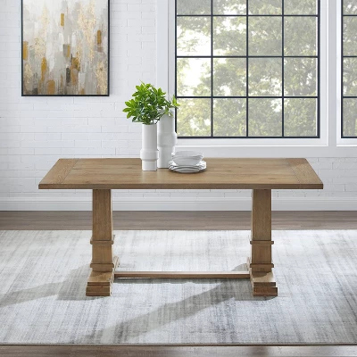 Joanna Rectangle Dining Table Rustic Brown - Crosley 5 Joanna Rectangle Dining Table Rustic Brown - Crosley - Image 5