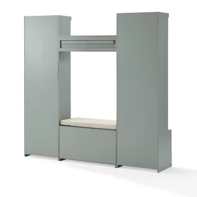 4pc Harper Entryway Set With Bench, Shelf And 2 Hall Trees - Crosley 8 4pc Harper Entryway Set With Bench, Shelf And 2 Hall Trees - Crosley - Image 8