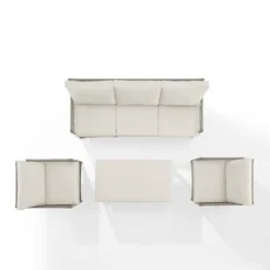 4pc Thatcher Outdoor Steel Conversation Set Creme/Driftwood - Crosley 23 4pc Thatcher Outdoor Steel Conversation Set Creme/Driftwood - Crosley -Cheap Crosley Store GUEST 9c605432 440a 44fe 85ee dc1774883525