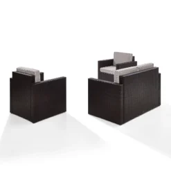 Palm Harbor 3pc All-Weather Wicker Patio Seating Set - Gray - Crosley 7 Palm Harbor 3pc All-Weather Wicker Patio Seating Set - Gray - Crosley -Cheap Crosley Store GUEST 9cfad83f 7d7f 4604 ba36 48609b47d6f8