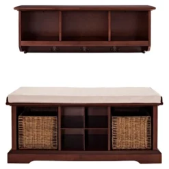 2pc Brennan Entryway Bench And Shelf Set - Crosley -Cheap Crosley Store GUEST 9d7cdcdc 5f83 4c7c 996f 4b470032d539