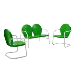 Griffith 3pc Outdoor Seating Set - Kelly Green - Crosley -Cheap Crosley Store GUEST 9e3a5648 7697 4416 81ce be3c3d9a1dbe